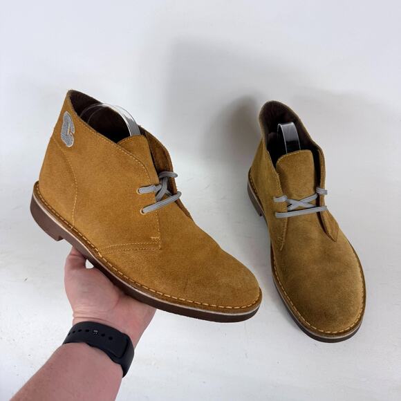 Clarks Bushacre 2 Chukka Boot Men\'s 9 Brown Lace-Up Round Toe Block Heel Casual main image 10